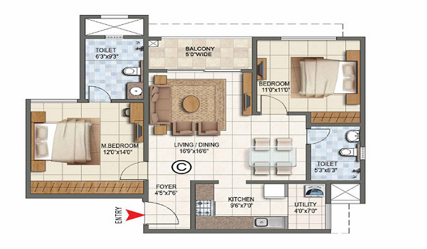 2BHK Layout