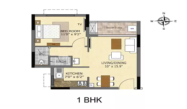 1BHK Layout